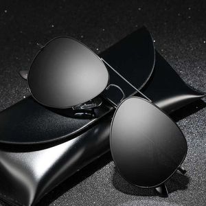 Lunettes de soleil Luxury Mens Polaris Sunglasses Prise des lunettes de soleil Mentières pour hommes Mentiers Retro Black Pilot Lunettes de soleil UV400 Y240513