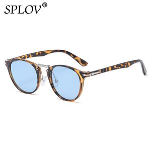 Gafas de sol Gafas de sol polarizadas de lujo Mujeres Hombres Tonos de conducción Diseñador de la marca Gafas de sol redondas vintage De Sol UV400 Anti BlueLight 230609