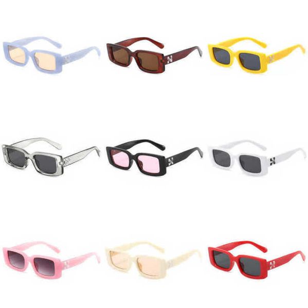 Lunettes de soleil Lunettes de soleil de luxe Mode Offs Cadres blancs Style Carré Marque Hommes Femmes Lunettes de soleil Flèche x Cadre noir Lunettes Tendance Lunettes de soleil Lumineux SportsE4BY