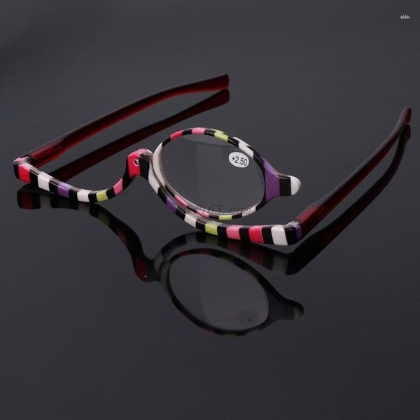 Lunettes de soleil loupes maquillage cosmétique verre de lecture lunettes pliantes 1.0- 4.0 # J