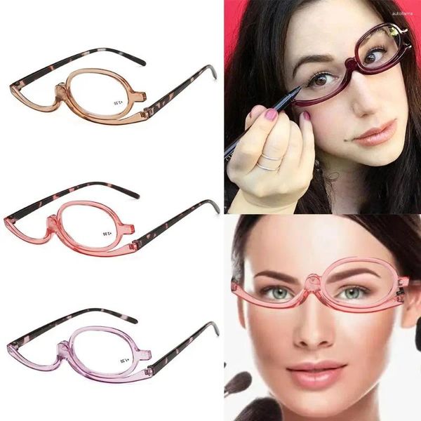 Lunettes de soleil grossissantes, maquillage, verres rabattables, monture colorée 1.0-4.0