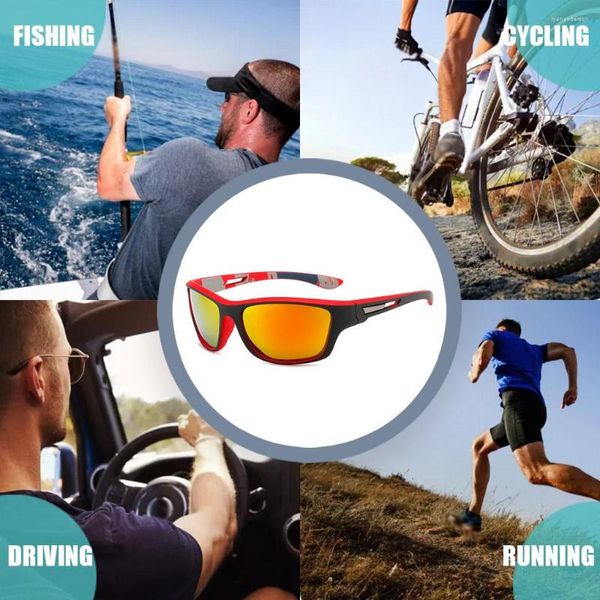 Lunettes de soleil homme Camping cyclisme lunettes PC cadre lunettes Jogging alpinisme golf lunettes cadeau d'anniversaire