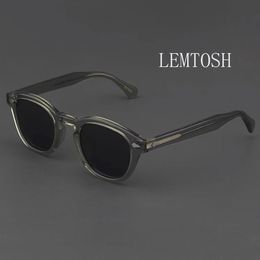 Gafas de sol Hombre Johnny Depp Lemtosh Gafas de sol polarizadas Mujer Marca de lujo Marco de acetato vintage Gafas de visión nocturna azules 240124