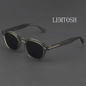 Lunettes de soleil Man Johnny Depp Lemtosh Polaris Sun Glasses Femme Luxury Marque Vintage Acetate Frame Blue Night Vision Goggles 240109