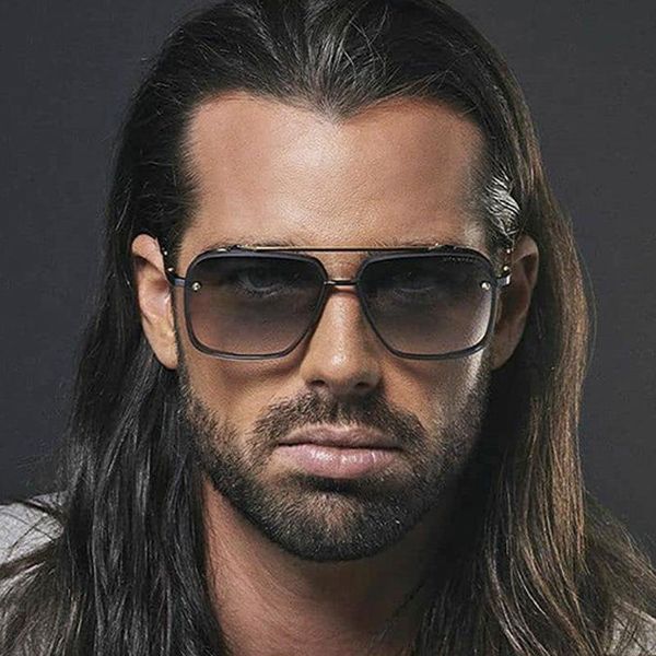 Gafas de sol Maricr Moda Imitación Grano de madera Pierna Diseño Gafas Net Star Misma caja para hombres Calle de gran tamaño S al por mayor