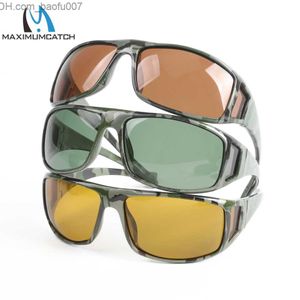 Lunettes de soleil lunettes de soleil polarisées pêche à la mouche Maximumcatch gris/jaune/marron utilisé pour choisir des lunettes de soleil de pêche Z230714