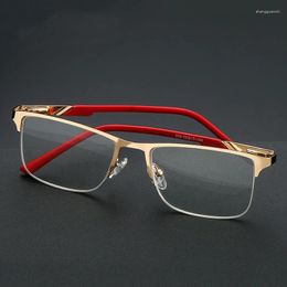 Lunettes de soleil May Flower acier inoxydable hommes lunettes de lecture haute qualité 2023 luxe presbyte dioptrie lunettes 1.0 1.5 2.0