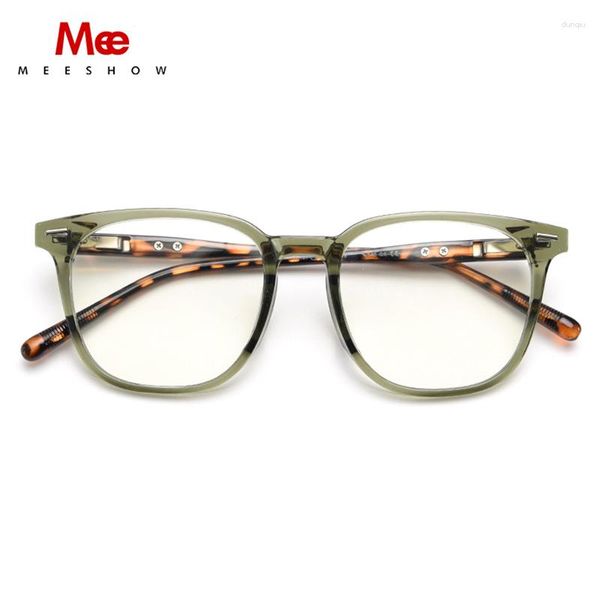 Lunettes de soleil MEESHOW DESIGN Lunettes de lecture Anti Blue Light Blocking Hommes Lunettes CR-39 Résine Lentilles Prescription Hypermétropie Verre Lunettes