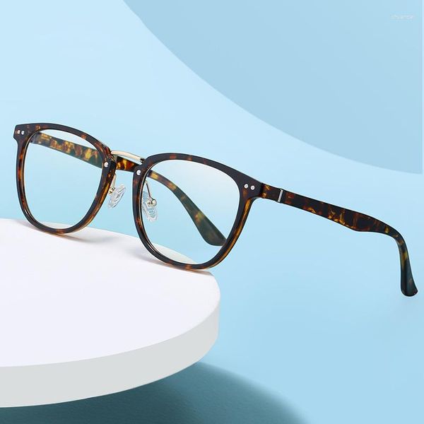 Lunettes de soleil hommes et femmes TR-90 en plastique jante complète lunettes optiques lumière bleue bloquant les lunettes cadre lunettes de Prescription