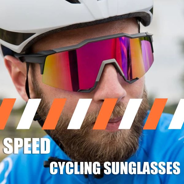 Lunettes de soleil hommes cyclistes lunettes de soleil avec 3 lentilles Femmes Sport Verts de montagne verres de vélo de vitesse