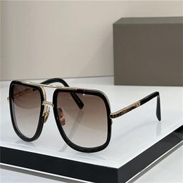 Lunettes de soleil hommes design métal vintage style de mode 2030 un cadre carré protection extérieure UV 400 lentille lunettes avec case261D