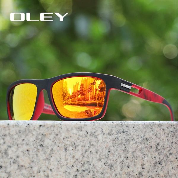 Lunettes de soleil hommes lunettes de plein air OLEY mode classique carré femmes couleur Film Anti-ultraviolet lunettes Support Logo personnalisé