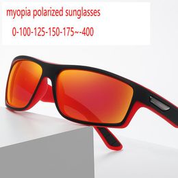 Zonnebrillen mannen gepolariseerd in de buurt van kortzichtige myopia diopter buiten rijden fietsen sport op recept zonnebril fmlsunglasses