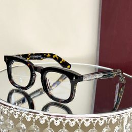 Jac Mar Mag oversized zonnebrilontwerper Chunky plaat transparante lens mannen en vrouwen buiten mode schaduwdoos frame