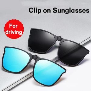 Gafas de sol clip de conducción para hombres para anteojos miopía para lentes de moda polarizadas diseño nocturno de pesca de visión nocturna
