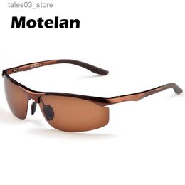 Occhiali da sole da guida da uomo occhiali da sole polarizzati moda occhiali cool maschile designer di marca Polaroid Oculos occhiali da sole nero grigio argento marrone Q231120