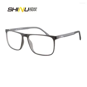 Zonnebrillen Heren Multifocale progressieve leesglazen TR90 Frame Diopter Eyewear Presbyopische bril kunnen zien in de buurt van verre bril Custom