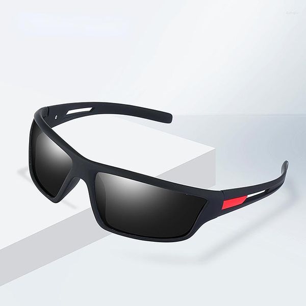 Lunettes de soleil pour hommes Sports polarisés anti-poussière Lunettes de conduite Film coloré Série 206