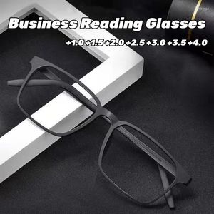 Lunettes de soleil pour hommes ultralégères TR90 monture lunettes de lecture en alliage de titane Anti lumière bleue lunettes d'affaires lunettes de vue confortables