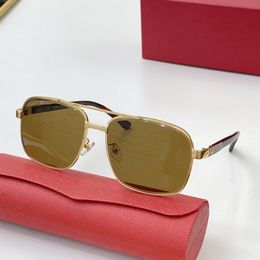 Sunglasses Men Women Carter Glasses Frame Eyewear Club Wooden Gold Silver Red Fashion accessories Clear Reading eyeglass high quality s 255T