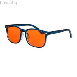 Lunettes de soleil pour hommes, verres transparents Orange jaune pour ordinateur, bleu clair, 3 taux de blocage, ldd240313