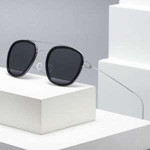 Gafas de sol para hombre de alta calidad de lujo para mujer, gafas de sol polarizadas grandes retro, marco de diseñador de marca, gafas vintage, gafas de sol para sombra, moda UV, ciclismo, pesca, Golf