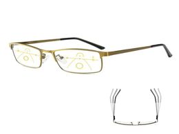 Zonnebrillen Multifocale leesbril voor heren Progressieve lezers Brillen Unisex Zie dichtbij ver lenzenvloeistof 150 20 25 30Zonnebrillen7236225