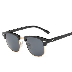 Sonnenbrille Herren UV400 Mode Halbrandloser Rahmen Vintage Marke Designer Shades Rays Sonnenbrille für Männer Frauen Gafas De Sol 230714