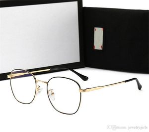 Gafas de sol para hombre mujer gafas miopes adumbral para hombre para mujer liso anti-luz azul vidrio de alta calidad con caja