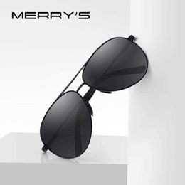 Lunettes de soleil MERRYS DESIGN hommes classique pilote lunettes de soleil polarisées hommes conduite bouclier Vision nocturne lunettes de soleil Protection UV400 S8601 YQ240120