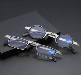 Zonnebrillen metaal rond vierkant vouwen leesbril vrouwen mannen blauw licht computer draagbaar ontwerp lezers brillen gafas 11526079824