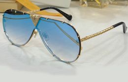 Gafas de sol Espejo Oro Azul Piloto Estilo Aviación Gafas de sol Mujeres Hombres Gafas de sol Gafas de sol clásicas Sombras Protección UV Gafas con caja nies