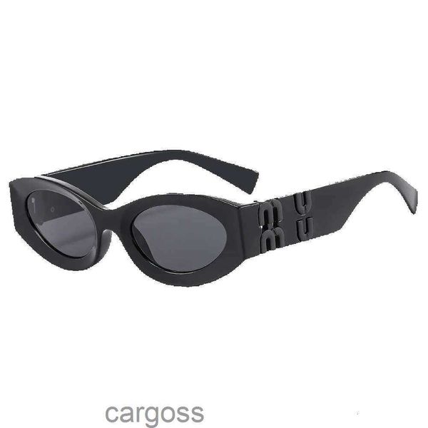 Gafas de sol Miui Designer para mujer Smu11ws Gafas de ojo de gato con montura redonda pequeña y caja original Mui RR4L