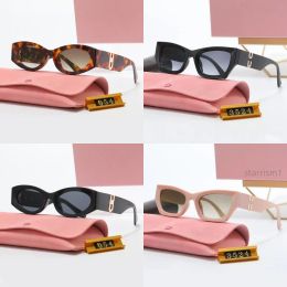 Zonnebrillen mui mui zonnebrillen modeblazen ovale frame ontwerper zonnebril dames antiradiation uv400 gepolariseerde lenzen heren retro -bril