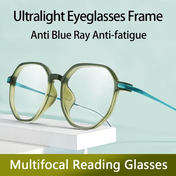 Lunettes de soleil lunettes de lecture multifocus pour femmes bifocal sans ligne Progressive lecteur multifocal