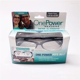 Lunettes de soleil multifonctions One Power Lunettes de lecture Auto Réglage Bifocal Presbyopie Résine Loupe Lunettes Femmes Men307U