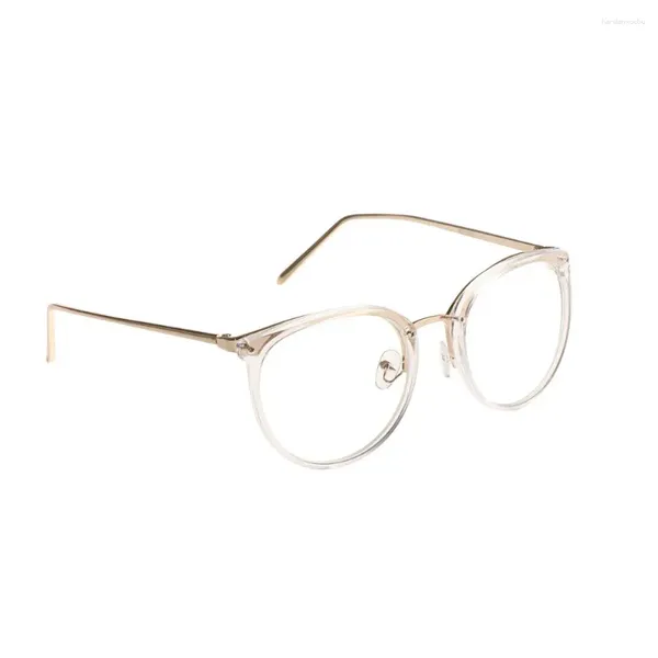 Gafas de sol Miopía Gafas ópticas Marcos de anteojos Mujeres Tendencia Gafas de metal Lentes transparentes Marco de hombres