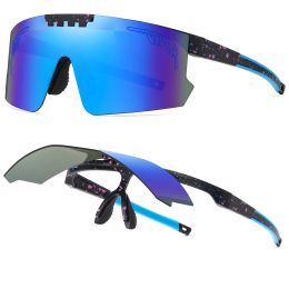 Lunettes de soleil New Fashion Flip Updown Retro Pit Vipers Adults Cycling Sunglasses Men and Women UV400 Vintage Sun Grasses Sampunk Eyewear