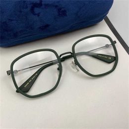 Óculos de sol nova família de alta qualidade óculos GG0459 mesmo rosto liso fino miopia óculos quadro anti luz azul personalizado espelho plano