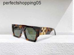 Gafas de sol New Oeri003 Star Ofl White Street Shot Men Mujeres Hip-Hop37km