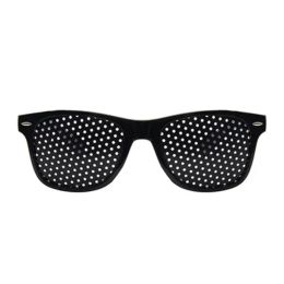 Gafas de sol Nuevos deportes al aire libre MI Casas de clavos Protección de la vista negra Gasas perforadas Pequeño agujero Gafas de sol