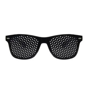 Lunettes de soleil Nouveaux sports extérieurs MI Lunes à ongles Protection Préporteur noir Pinhole Perforée Lunettes Small Hole Sunglasses