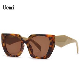 Lunettes de soleil Nouveau rétro Designer surdimensionné lunettes de soleil carrées pour femmes hommes marque de luxe mode lunettes de soleil Ins tendance dames nuances UV400 P230406