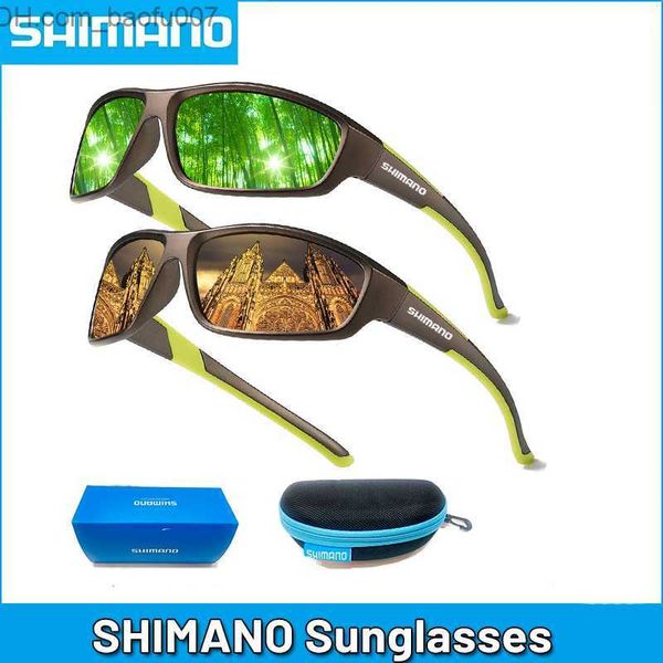 Gafas de sol Nuevo Shimano Gafas de pesca polarizadas para hombres Gafas de sol de bicicleta UV de alta definición para exteriores Gafas de pesca de escalada deportiva Z230720