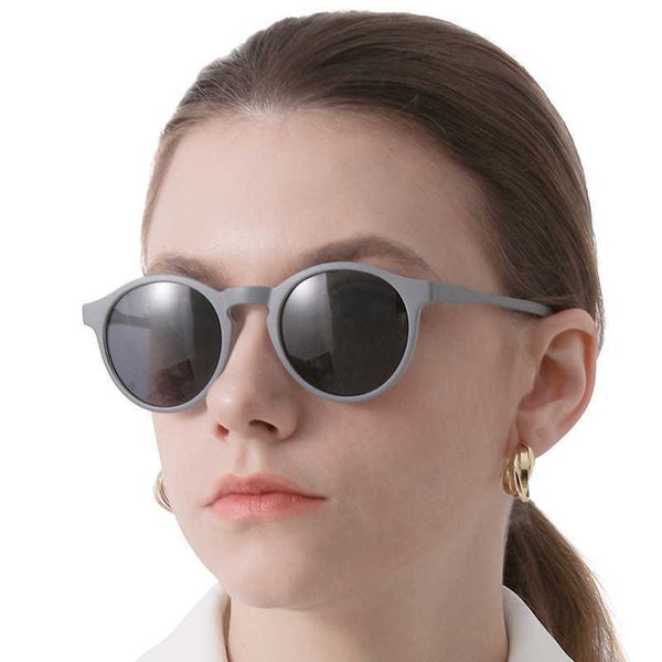 Lunettes de soleil nouvelles lunettes de soleil rondes tendance petites lunettes à monture Ins femme en plastique