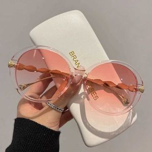 Lunettes de soleil Nouvelles lunettes de soleil à cadre rond vintage