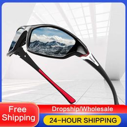 Lunettes de soleil Nouvelle mode lunettes de soleil polarisées lunettes de cyclisme femmes hommes lunettes de conduite Sports de plein air pêche randonnée lunettes occultantes P230406