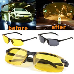 Lunettes de soleil Night Vision Lunettes Hommes AntiGlare Driving Goggle Half Frame Polarized Driver UV400 AntiUV Day 230707