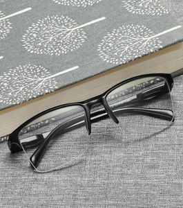 Zonnebril NONOR Half Frame Leesbril Ultra Licht Zwart Heren Presbyopie Brillen Dames Vierkant Recept9088369