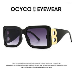 Lunettes De soleil OCYCO luxe carré métal hommes Vintage lunettes De soleil Punk lunettes De soleil femmes Oculos Feminino Lentes Gafas De Sol UV400